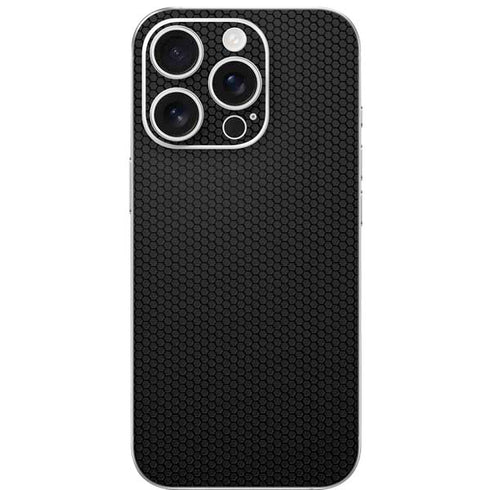 Specialty Vinyl Black Hex Texture iPhone 16 Pro Skin